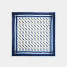 Coach Horse And Carriage Strap Print Silk Square Scarf Deep Blue