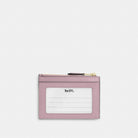 Coach Mini Skinny Id Case With Quilting Gold Carnation