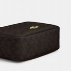 Coach Carey Crossbody Bag In Signature Canvas Gold Walnut Black