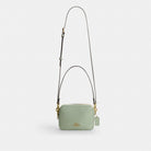 Coach Mini Carey Crossbody Bag Gold Light Pistachio