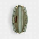 Coach Mini Carey Crossbody Bag Gold Light Pistachio