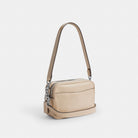 Coach Mini Carey Crossbody Bag Silver Ivory