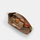 Coach Caitlin Shoulder Bag In Signature Canvas Gold Tan Brown