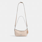 Coach Caitlin Shoulder Bag In Signature Canvas Silver Sand Taupe