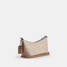 Coach Caitlin Shoulder Bag In Signature Canvas Silver Sand Taupe
