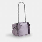 Coach Faye Mini Drawstring Bag With Bows Silver Light Amethyst