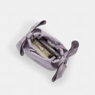 Coach Faye Mini Drawstring Bag With Bows Silver Light Amethyst