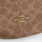 Coach Mini Payton Bag In Signature Canvas Gold Tan Brown