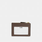 Coach Mini Skinny Id Case In Signature Jacquard With Floral Embroidery Gold Oak Multi