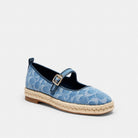 Women's Coach Mary Jane Espadrille In Signature Denim Indigo