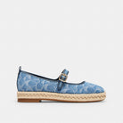 Women's Coach Mary Jane Espadrille In Signature Denim Indigo