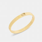 Coach Pavé C Hinged Bangle Gold