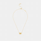 Coach Interlock Pendant Necklace Gold