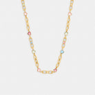 Coach Stars And Hearts Linked Signature Choker Necklace Gold Multi
