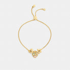 Coach Stars And Hearts Rondell Slider Bracelet Gold