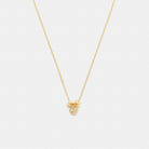 Coach Stars And Hearts Rondell Pendant Necklace Gold