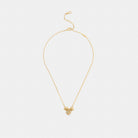 Coach Stars And Hearts Rondell Pendant Necklace Gold