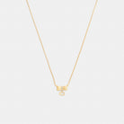Coach Signature Bow Pendant Necklace Gold
