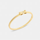 Coach Bow Hinged Bangle Gold