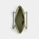 Coach Station Tote Bag In Signature Leather Gold Pistachio