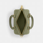 Coach Mini Rowan Crossbody Bag In Signature Leather Gold Pistachio