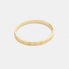Coach Repeated C Hinged Bangle Gold