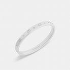 Coach Repeated C Hinged Bangle Silver
