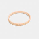 Coach Repeated C Hinged Bangle Rose Gold