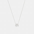 Coach Repeated C Rondelle Necklace Silver