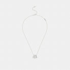 Coach Repeated C Rondelle Necklace Silver