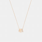 Coach Repeated C Rondelle Necklace Rose Gold