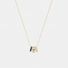 Coach Repeated C Rondelle Necklace Gold Chalk