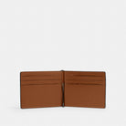 Coach Slim Money Clip Billfold Wallet Gunmetal Sable