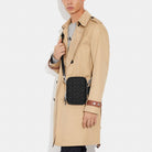 Coach Stanton Crossbody Bag In Signature Jacquard Silver Charcoal Black