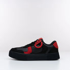 Side view of Vinyl CHNKS sneakers – stylish black and red casual shoes for men and women