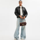 Coach Tabby Shoulder Bag 26 In Signature Canvas Brass Maple