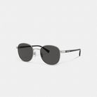 Coach Metal Round Sunglasses Silver Black