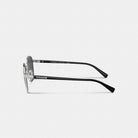 Coach Metal Round Sunglasses Silver Black