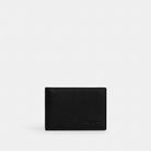 Coach Compact Billfold Wallet Gunmetal Black