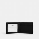 Coach Compact Billfold Wallet Gunmetal Black