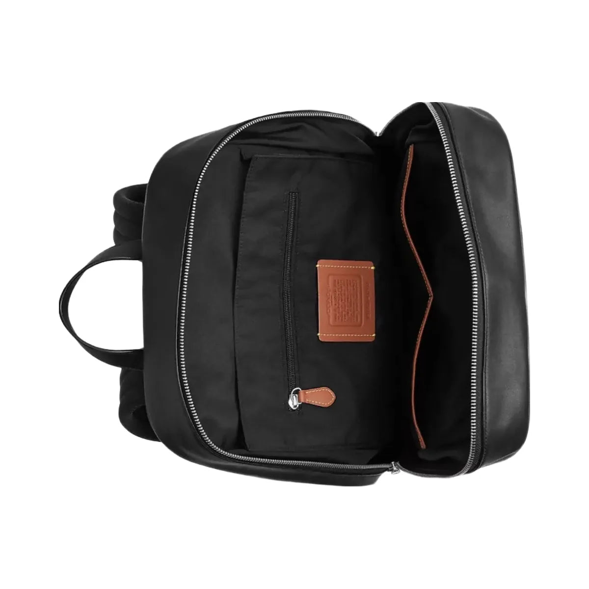 Coach Aiden Backpack In Signature Canvas in Silver Black Signature
