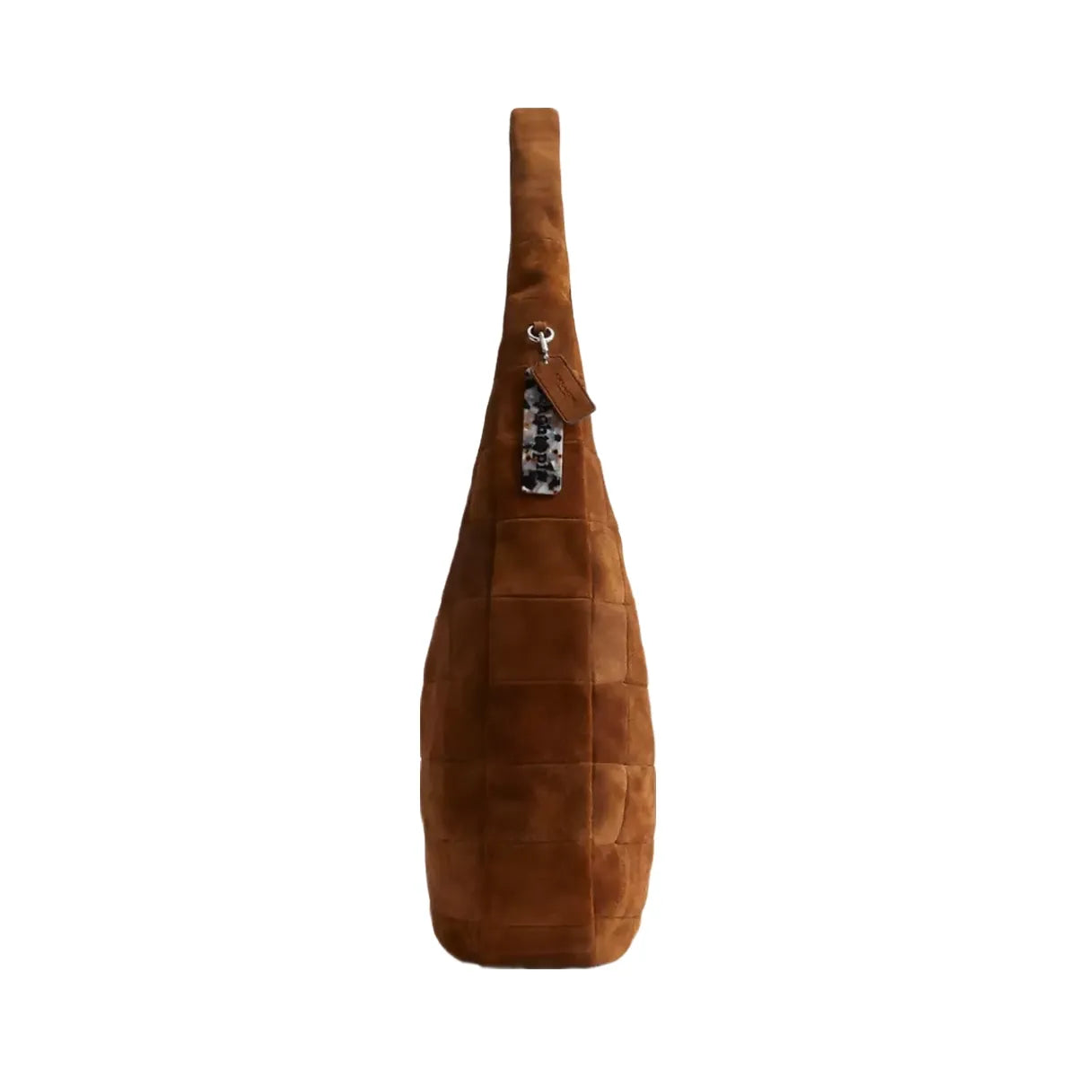 Coach Alter/Ego Large Crescent Shoulder Bag In Upcrafted Suede in Warm Brown
