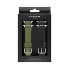 Coach Apple Watch® Strap Gift Set, 42 Mm, 44 Mm, 45 Mm And 46 Mm in Green Black
