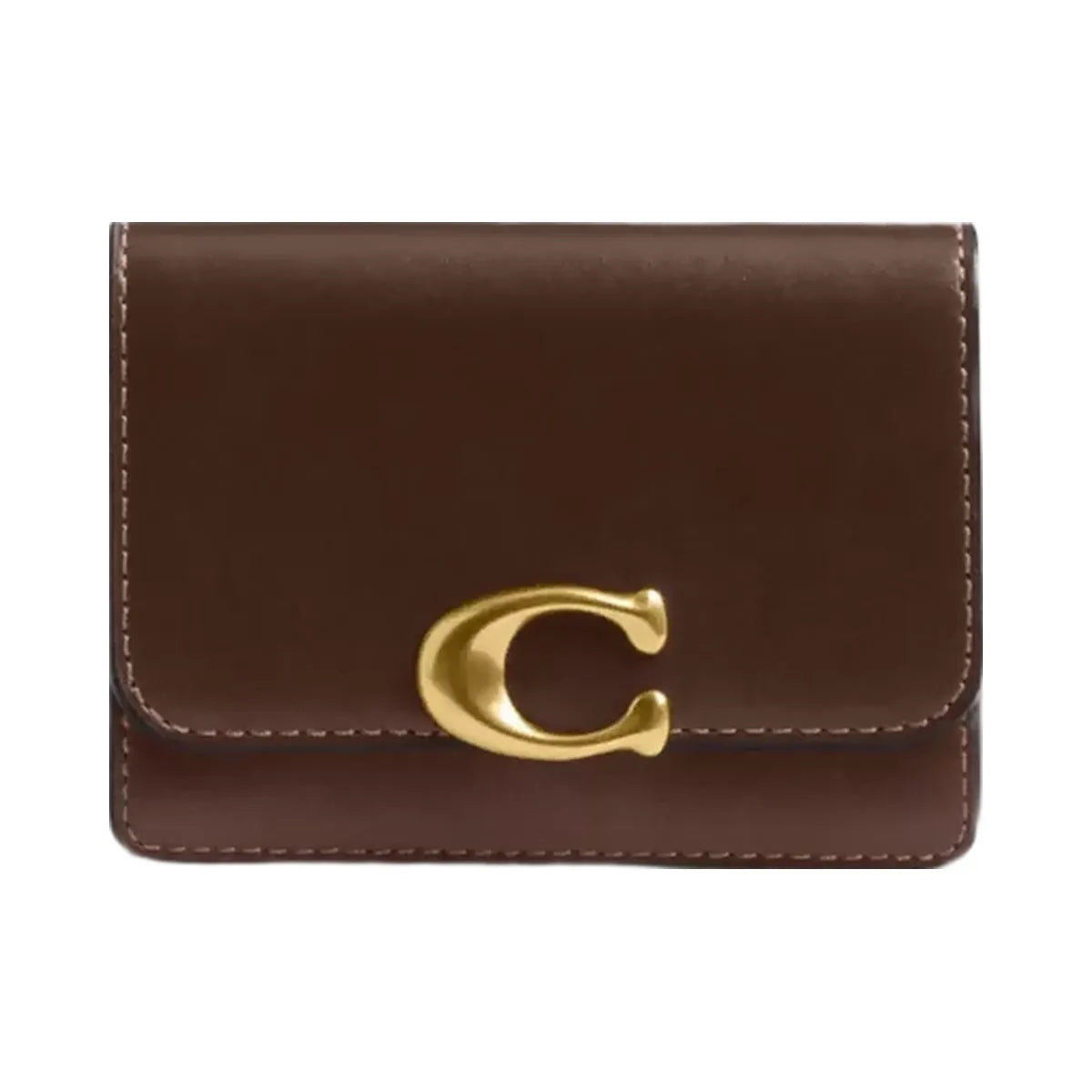 Coach Bandit Card Case in Brass Maple