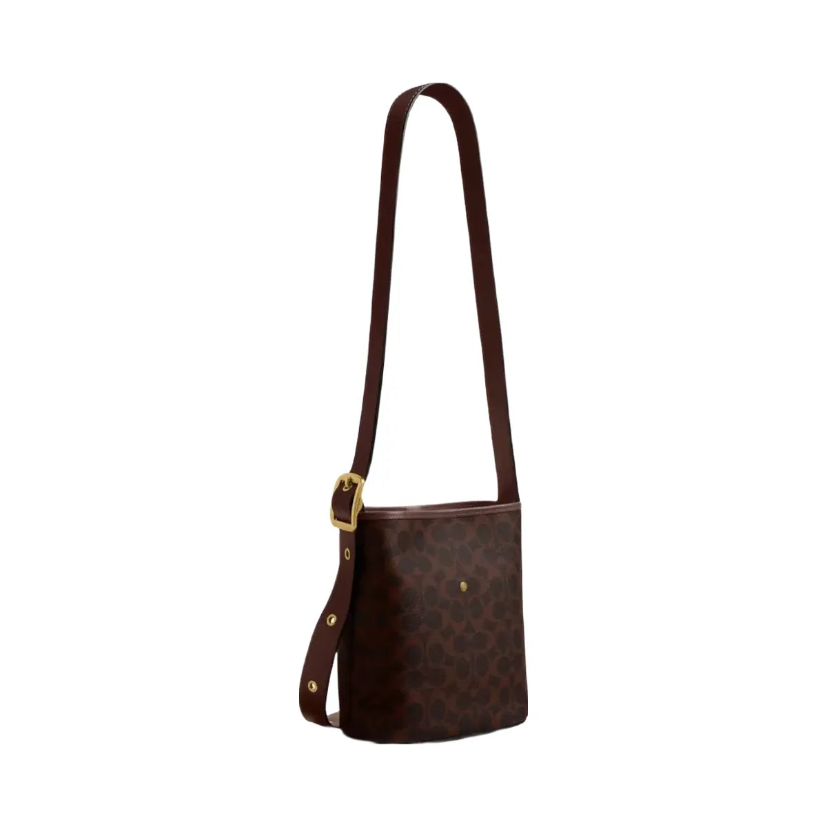Coach Bleecker Bucket Bag 21 In Signature Canvas in Brass Maple