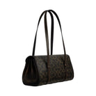 Coach Bridget Flap Shoulder Bag In Loved Signature Canvas With Charms in Gold Brown