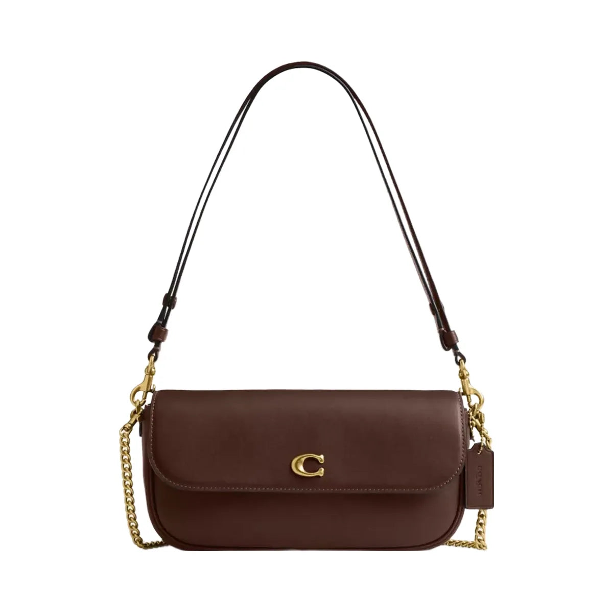 Coach Brook Flap Chain Bag in Brass Maple