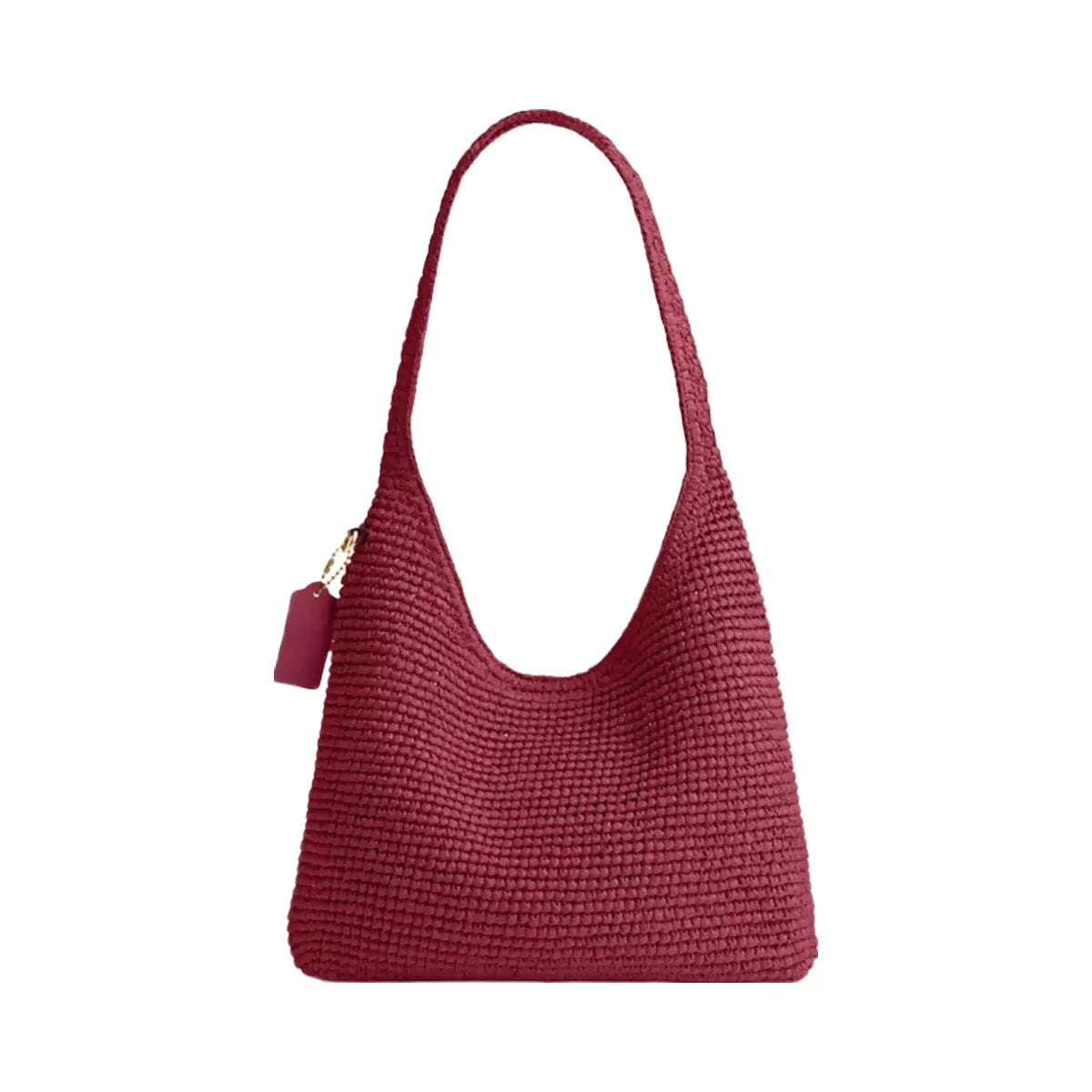 Coach Brooklyn Shoulder Bag 28 in Brass Dark Fuchsia