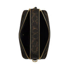 Coach Carey Crossbody Bag In Loved Signature Canvas With Charms in Gold Brown