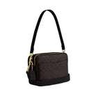Coach Carey Crossbody Bag In Signature Canvas in Gold Walnut Black